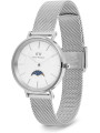 Orologio Donna Daniel Wellington Petite Lune 32mm Acciaio Silver