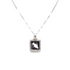 Collana Donna in Argento 925% con Ciondolo Segno Zodiacale Acquario Cammeo con Conchiglia Sarda