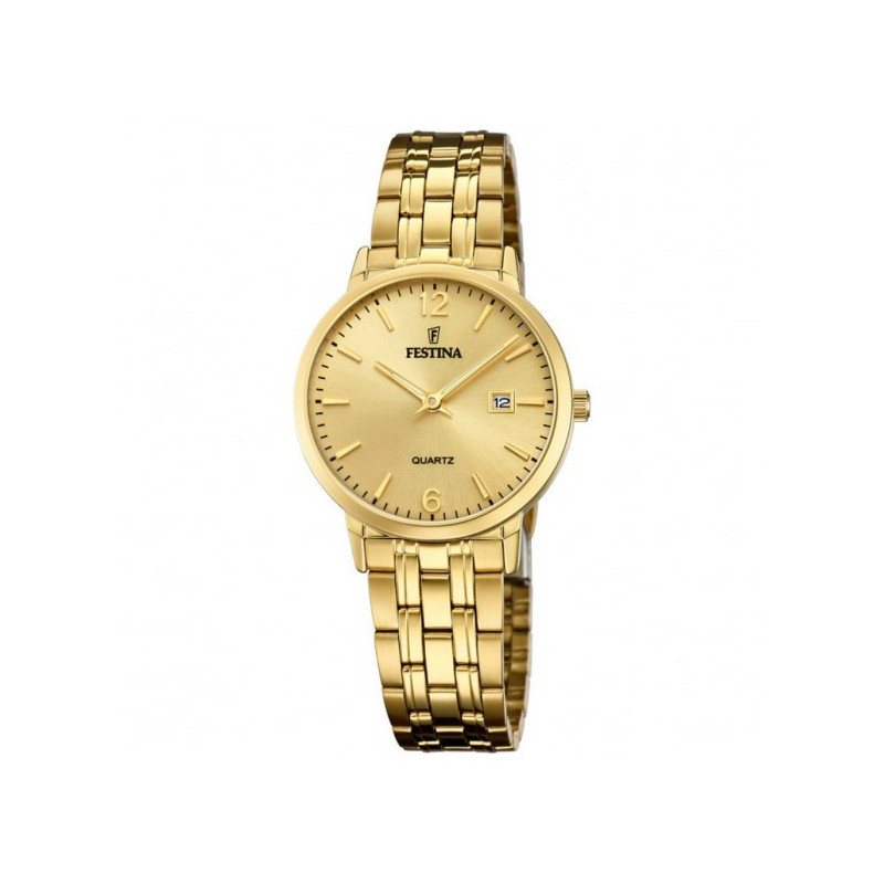 Orologio Donna Festina F20514/3 in Acciaio Oro 31mm Orologio Donna Festina F20514/3 in Acciaio Oro 31mm
