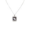 Collana Donna in Argento 925% con Ciondolo Segno Zodiacale Acquario Cammeo con Conchiglia Sarda