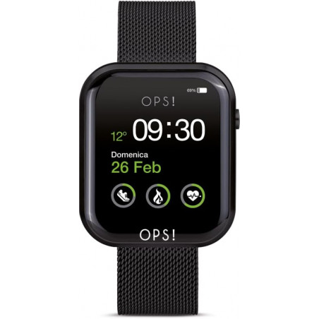 copy of Orologio Smartwatch Donna Ops Objects Active Call OPSSW-25 Cinturino Silicone Nero