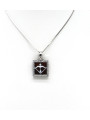 Collana Donna in Argento 925% con Ciondolo Segno Zodiacale Sagittario Cammeo