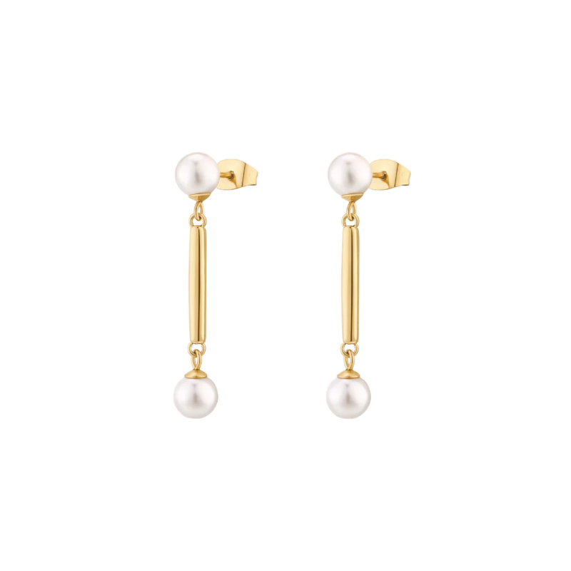 Orecchini Donna Brosway Affinity BFF169 in Acciaio Oro con Perle Bianche Orecchini Donna Brosway Affinity BFF169 in Acciaio Oro con Perle Bianche