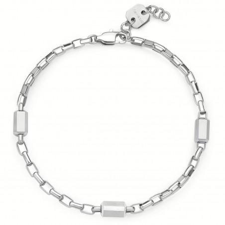 Bracciale Uomo Brosway Logan BOA014 in Acciaio Silver