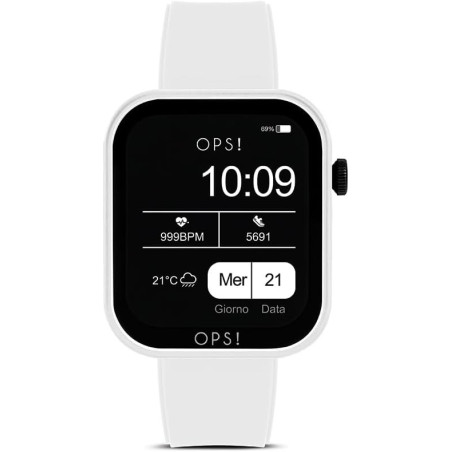 Orologio Smarwatch Donna Ops Objects Active Call ‎OPSSW-26 in Silicone Bianco