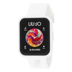 Orologio Smartwatch Donna Liujo Luxury Voice Fancy SWLJ129 in Silicone Bianco