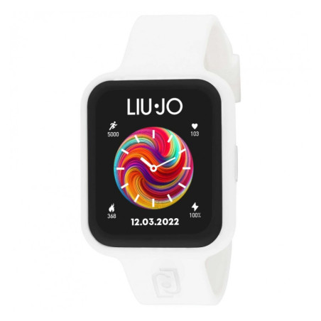 Orologio Smartwatch Donna Liujo Luxury Voice Fancy SWLJ129 in Silicone Bianco