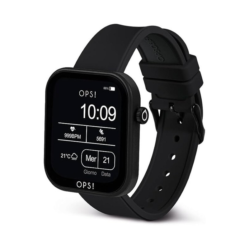 Orologio Smartwatch donna Ops Objects Active Call OPSSW-25 Silicone Nero