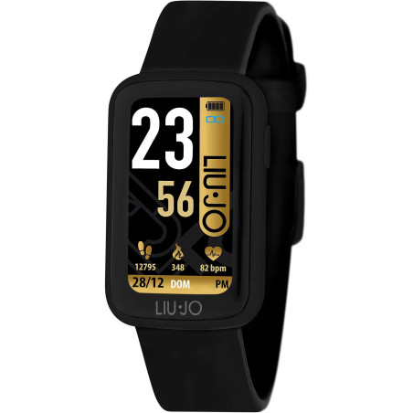 Orologio Smartwatch Donna LiuJo Fit SWLJ036 Cinturino in Silicone Nero Touch