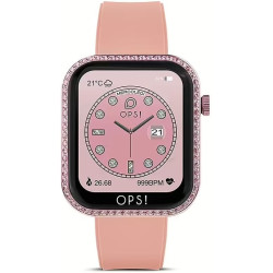 Orologio Smartwatch Donna Ops Objects Call Diamonds OPSSW-41 Cinturino Silicone Rosa