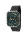 Orologio Smartwatch Unisex Liujo SWLJ098 in Acciaio Pvd Nero Cinturino Maglia Milano