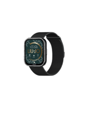 Orologio Smartwatch Unisex Liujo SWLJ098 in Acciaio Pvd Nero Cinturino Maglia Milano