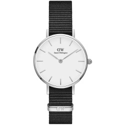 Orologio Solo Tempo Unisex DW00100252 Petite Cinturino Nero e Cassa Acciaio