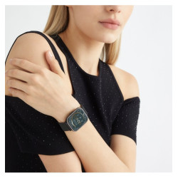 Orologio Smartwatch Unisex Liujo SWLJ098 in Acciaio Pvd Nero Cinturino Maglia Milano