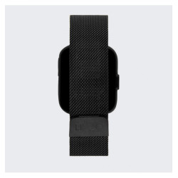 Orologio Smartwatch Unisex Liujo SWLJ098 in Acciaio Pvd Nero Cinturino Maglia Milano
