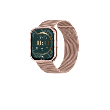copy of Orologio Smartwatch Unisex Liujo SWLJ098 in Acciaio Pvd Nero Cinturino Maglia Milano