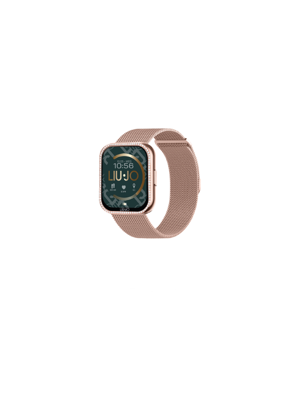 copy of Orologio Smartwatch Unisex Liujo SWLJ098 in Acciaio Pvd Nero Cinturino Maglia Milano
