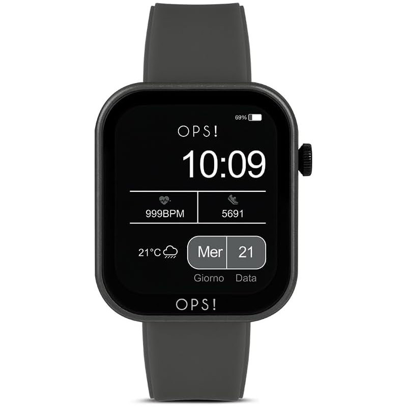 Orologio Donna Ops Smartwatch Active Call OPSSW-30 in Silicone Grigio Orologio Donna Ops Smartwatch Active Call OPSSW-30 in Silicone Grigio