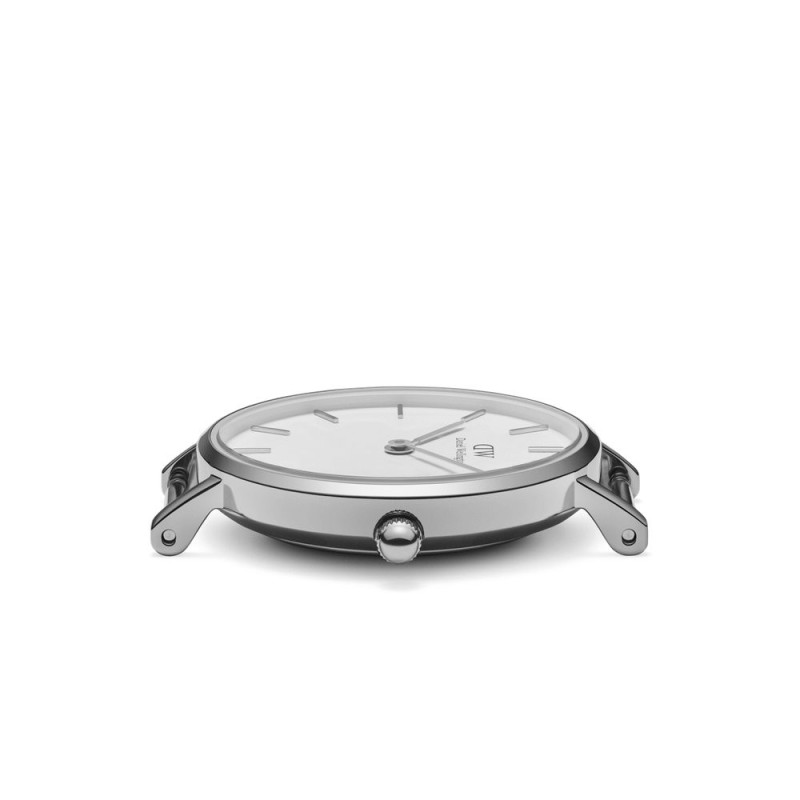 Orologio Solo Tempo Unisex DW00100252 Petite Cinturino Nero e Cassa Acciaio 28mm
