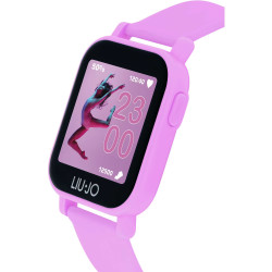 Orologio Smartwatch Unisex LiuJo Teen SWLJ028 Cinturino in Silicone Rosa Touch