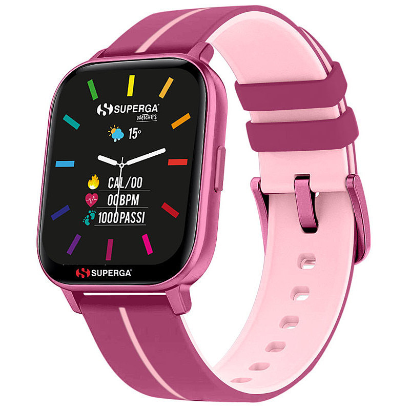 Orologio Smartwatch Donna Superga Ink2 SW-STC022 Viola e Rosa Cassa Alluminio Orologio Smartwatch Donna Superga Ink2 SW-STC022 Viola e Rosa Cassa Alluminio