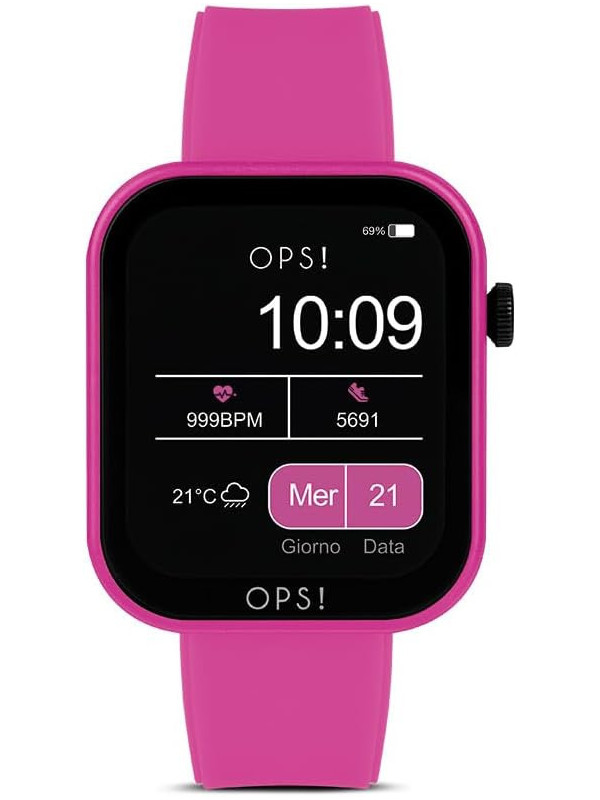 Orologio Smartwatch Donna Ops Objects Active Call OPSSW-28 in Silicone Fucsia