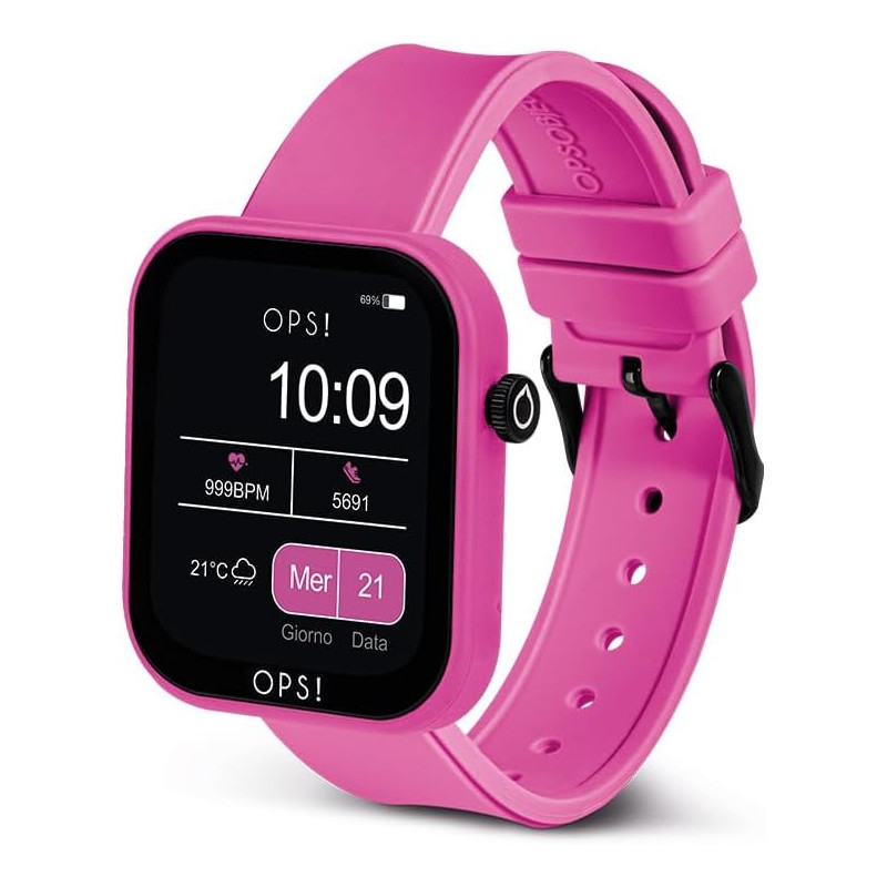 Orologio Smartwatch Donna Ops Objects Active Call OPSSW-28 in Silicone Fucsia