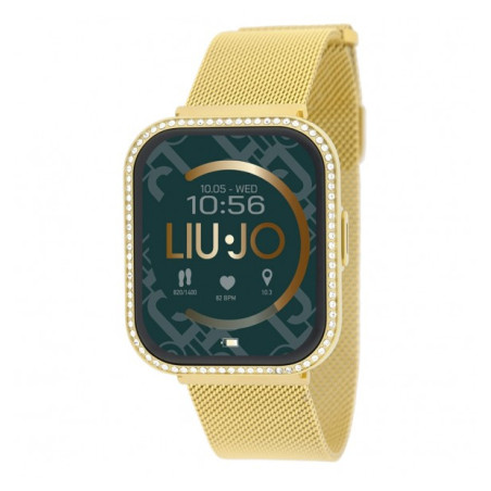 copy of Orologio Smartwatch Unisex Liujo SWLJ098 in Acciaio Pvd Nero Cinturino Maglia Milano