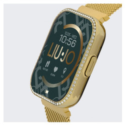 copy of Orologio Smartwatch Unisex Liujo SWLJ098 in Acciaio Pvd Nero Cinturino Maglia Milano