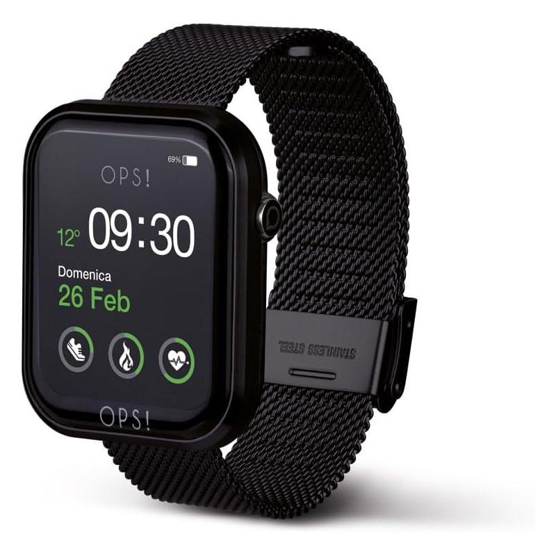 copy of Orologio Smartwatch Donna Ops Objects Active Call OPSSW-25 Cinturino Silicone Nero
