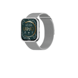 Orologio Smartwatch Unisex Liujo SWLJ097 in Acciaio SIlver Cinturino Maglia Milano