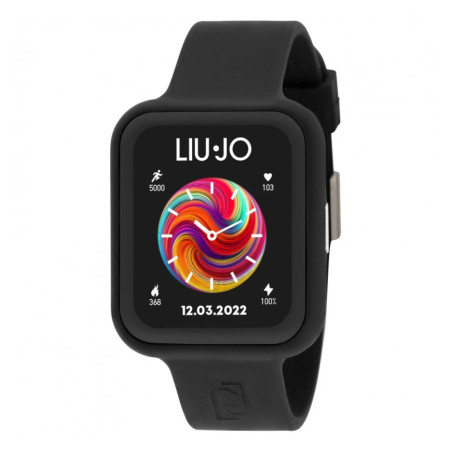 Orologio Smartwatch Unisex SWLj130 Luxury Fancy Voice Silicone Nero