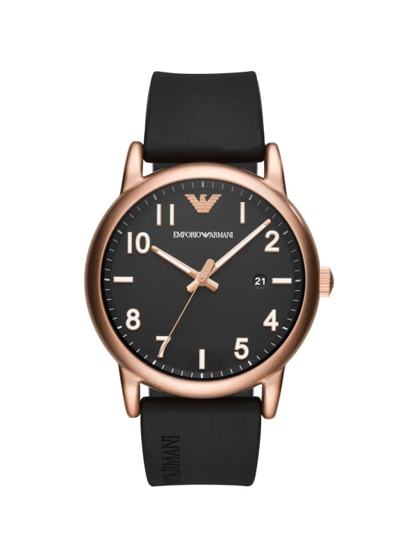 Orologio Uomo Solo Tempo Emporio Armani AR11097 Cassa Acciaio Oro Rosa