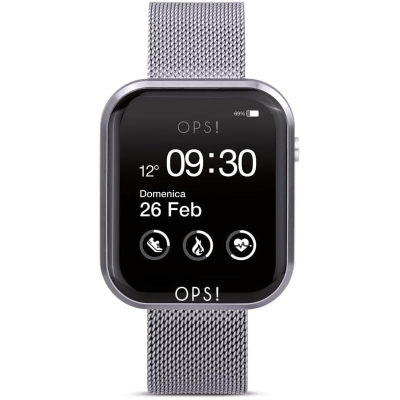 Orologio Smartwatch Ops Objects unisex OPSSW-15 in Acciaio Silver Orologio Smartwatch Ops Objects unisex OPSSW-15 in Acciaio Silver