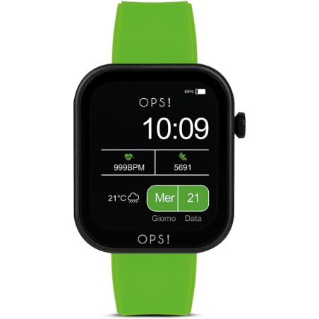 Orologio Smartwatch donna Ops Objects Active Call‎OPSSW-33 Silicone Verde