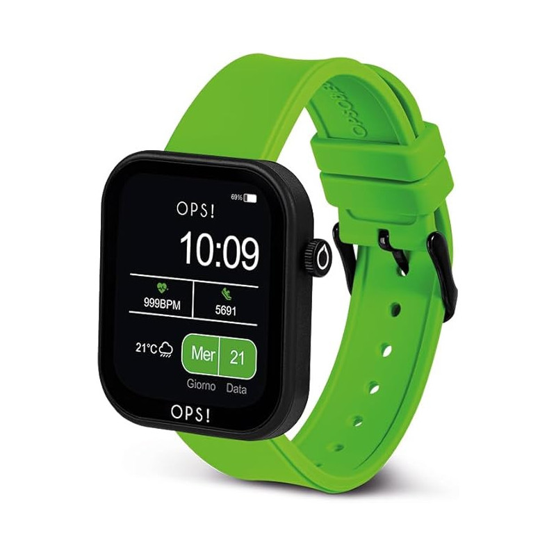 Orologio Smartwatch donna Ops Objects Active Call‎OPSSW-33 Silicone Verde