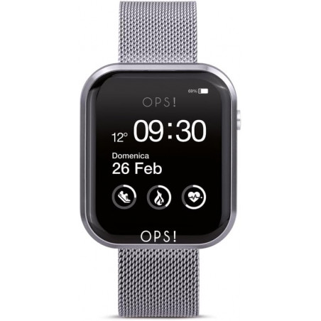 Orologio Smartwatch Ops Objects unisex OPSSW-15 in Acciaio Silver