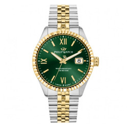 Orologio Uomo Philip Watch Caribe R8253597111 Acciaio Vedere e Oro 41mm