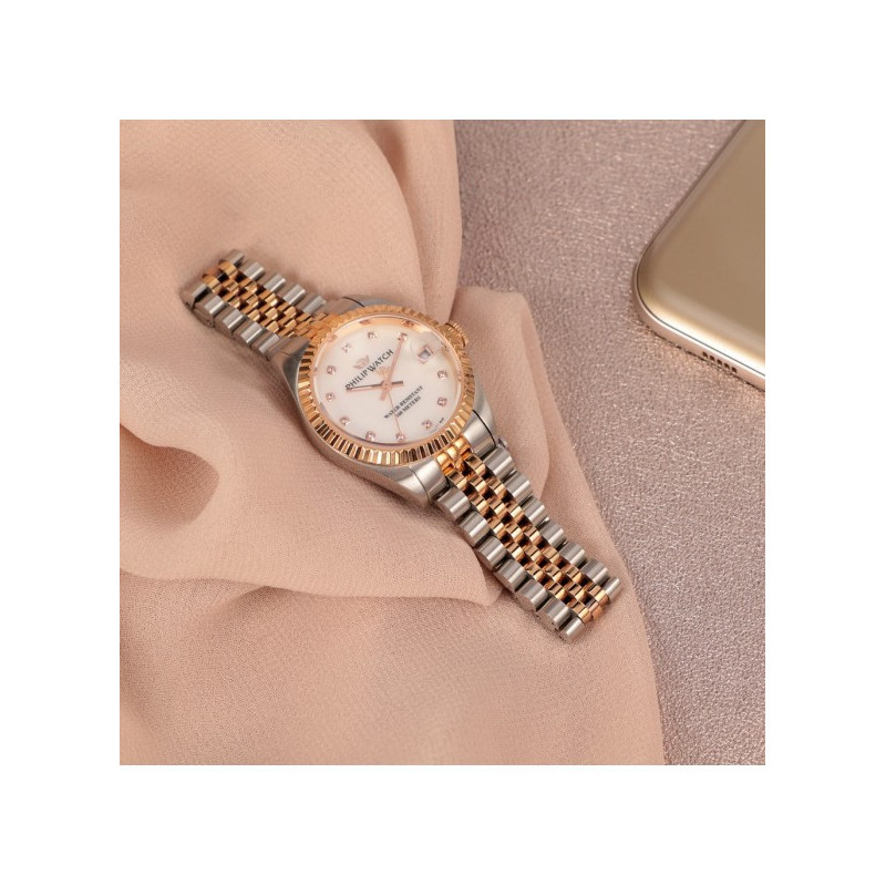 Orologio Donna Philip Watch Caribe diamonds R8253597596 Acciaio Oro Rosa 31mm