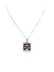 Collana Donna Nadir in Argento 925% con Ciondolo Segno Zodiacale Bilancia Cammeo