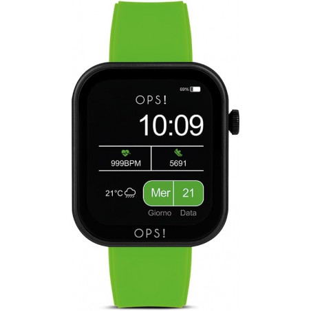 Orologio Smartwatch donna Ops Objects Active Call‎OPSSW-33 Silicone Verde