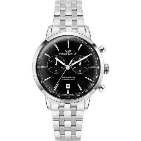 Orologio Uomo Philip Watch Sunray R8273680001 Cronografo Acciaio