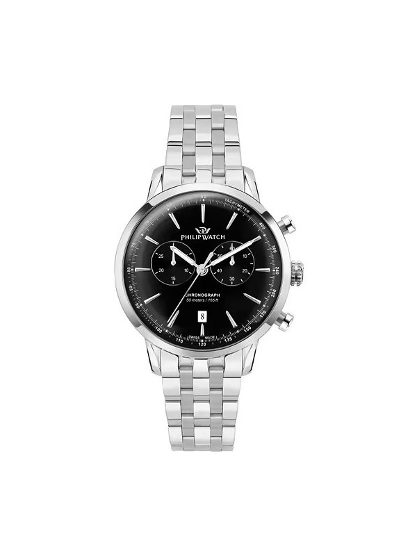 Orologio Uomo Philip Watch Sunray R8273680001 Cronografo Acciaio