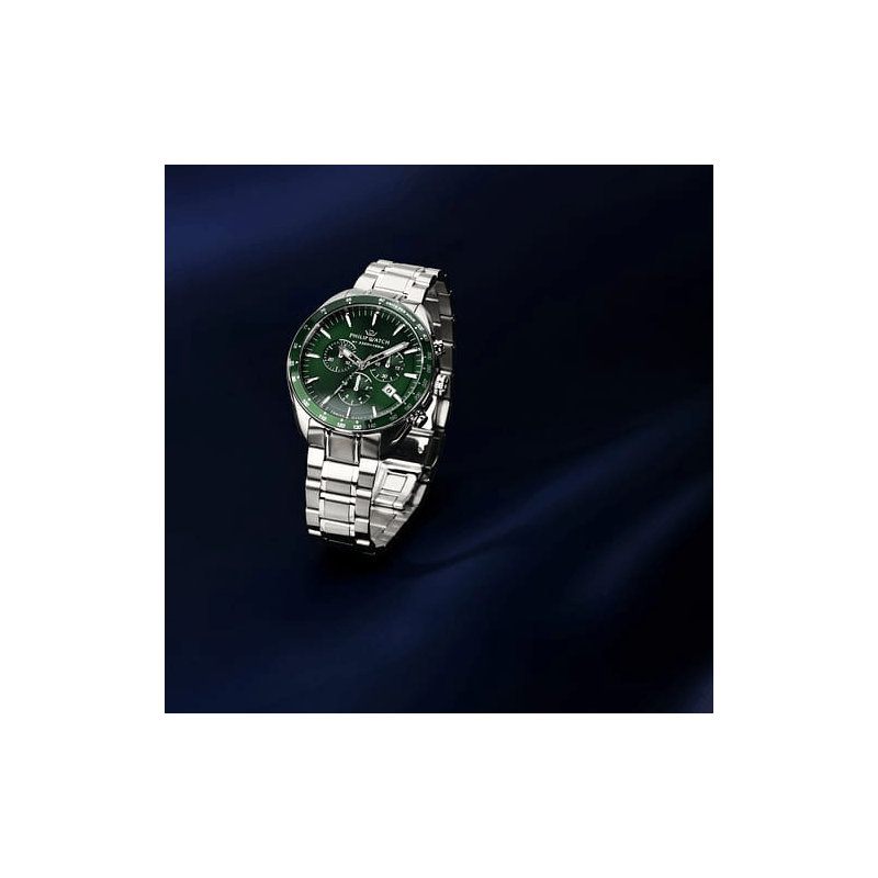 Orologio Uomo Philip Watch Blaze R8273995019 Cronografo Verde