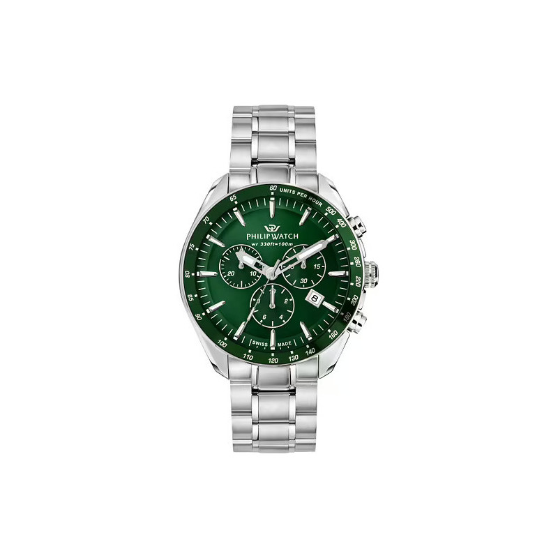 Orologio Uomo Philip Watch Blaze R8273995019 Cronografo Verde Orologio Uomo Philip Watch Blaze R8273995019 Cronografo Verde