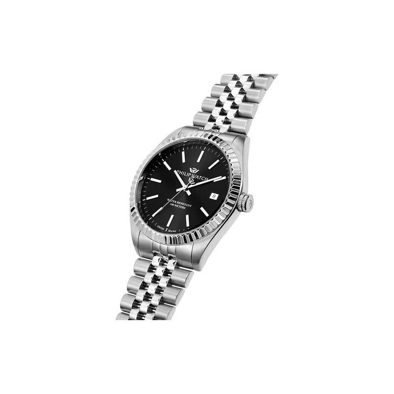 Orologio Uomo Philip Watch Caribe Urban R8253227002 in Acciaio Silver 39mm