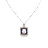 Collana Donna Nadir in Argento 925% con Ciondolo Segno Zodiacale Gemelli Cammeo con Conchiglia Sarda