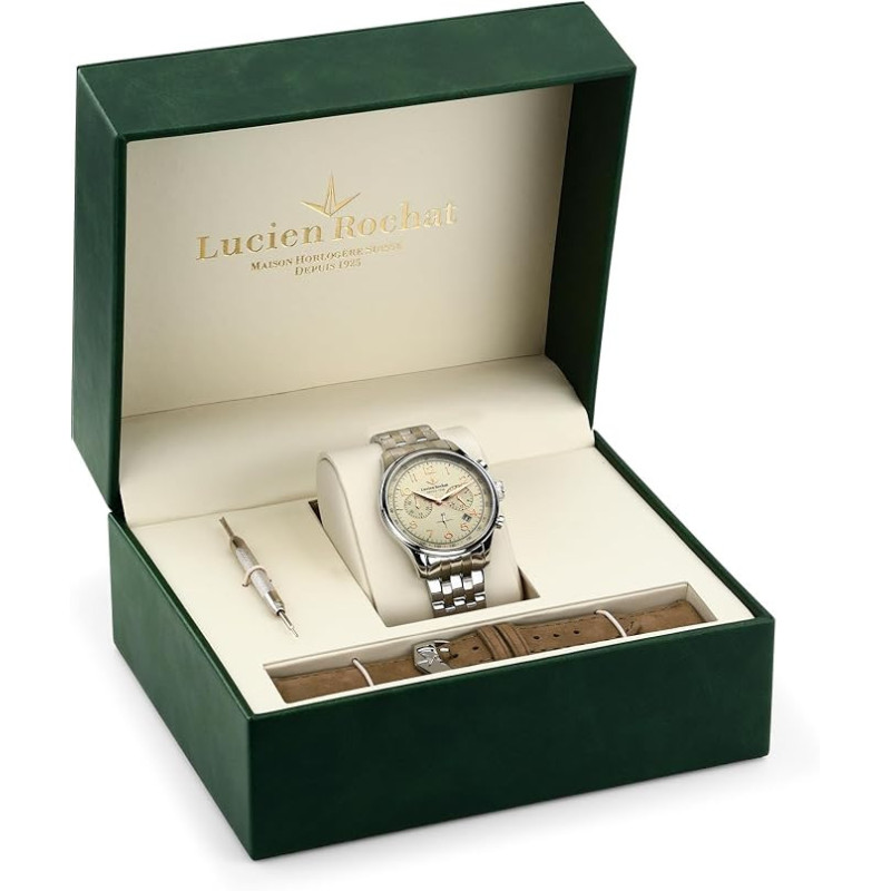 Orologio Uomo Lucien Rochat Monterux R0473615003 Automatico Acciaio 41mm