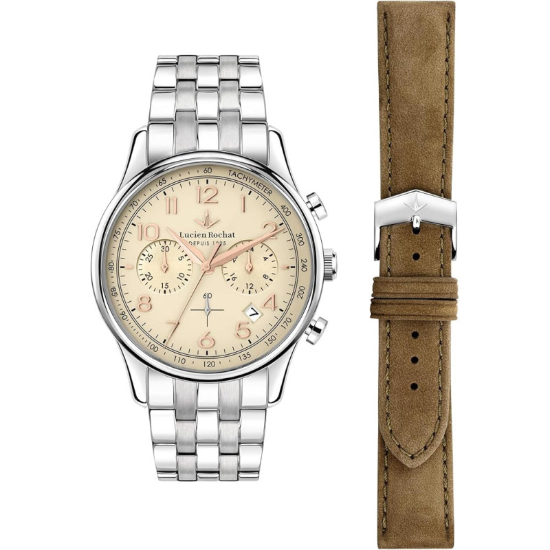 Orologio Uomo Lucien Rochat Monterux R0473615003 Automatico Acciaio 41mm Orologio Uomo Lucien Rochat Monterux R0473615003 Automatico Acciaio 41mm