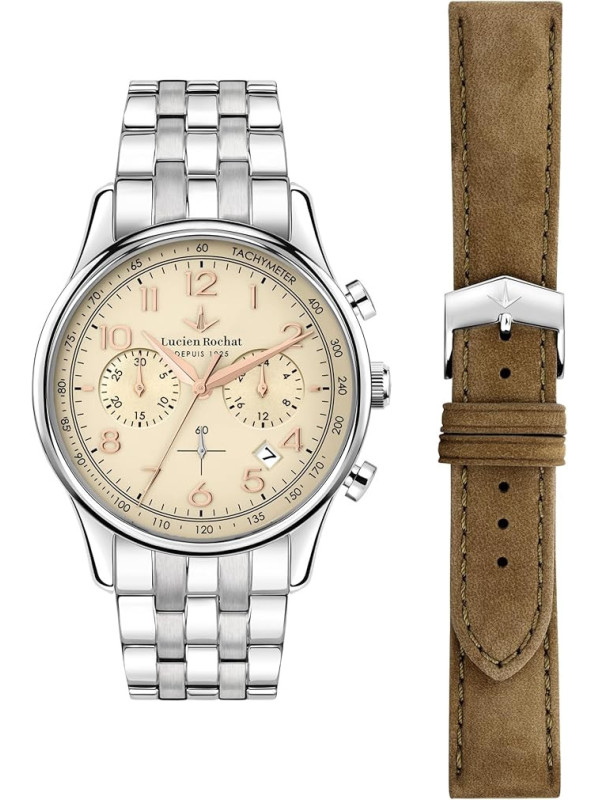 Orologio Uomo Lucien Rochat Monterux R0473615003 Automatico Acciaio 41mm